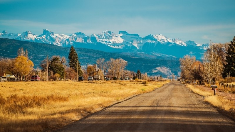 Landscape of Colorado mountains